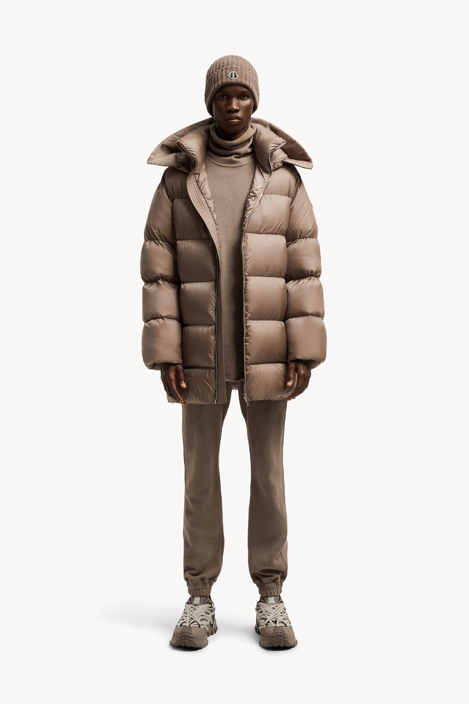 Pantalones deportivos de algodón Moncler + Rick Owens De Género Neutro Marrón Grisáceo Moncler 0